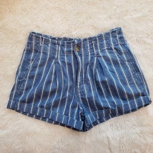 Pinstripe American Eagle Cotton Shorts
